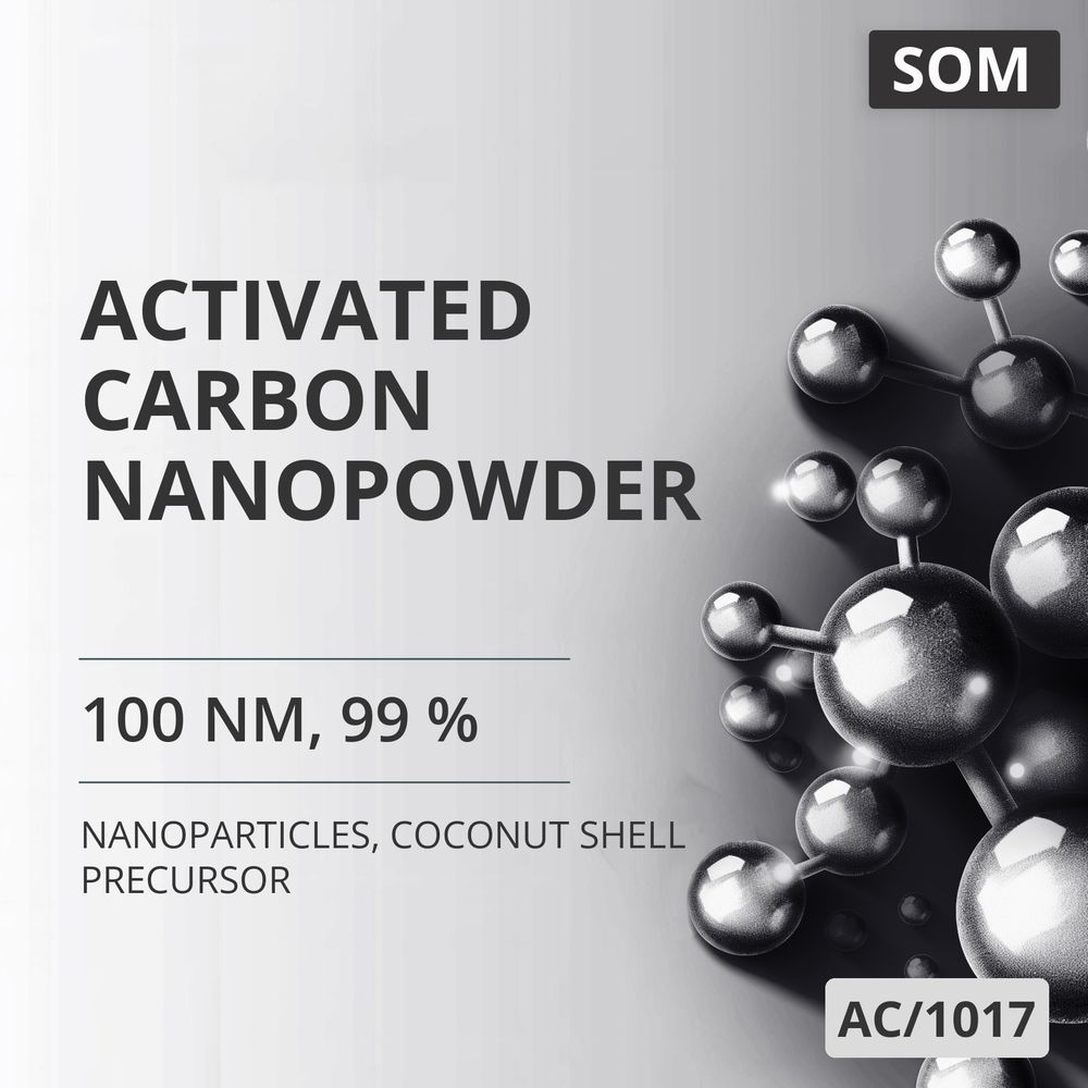 Activated Carbon Nanopowder, 100 nm, 99 %, Coconut Shell Precursor (AC/1017)