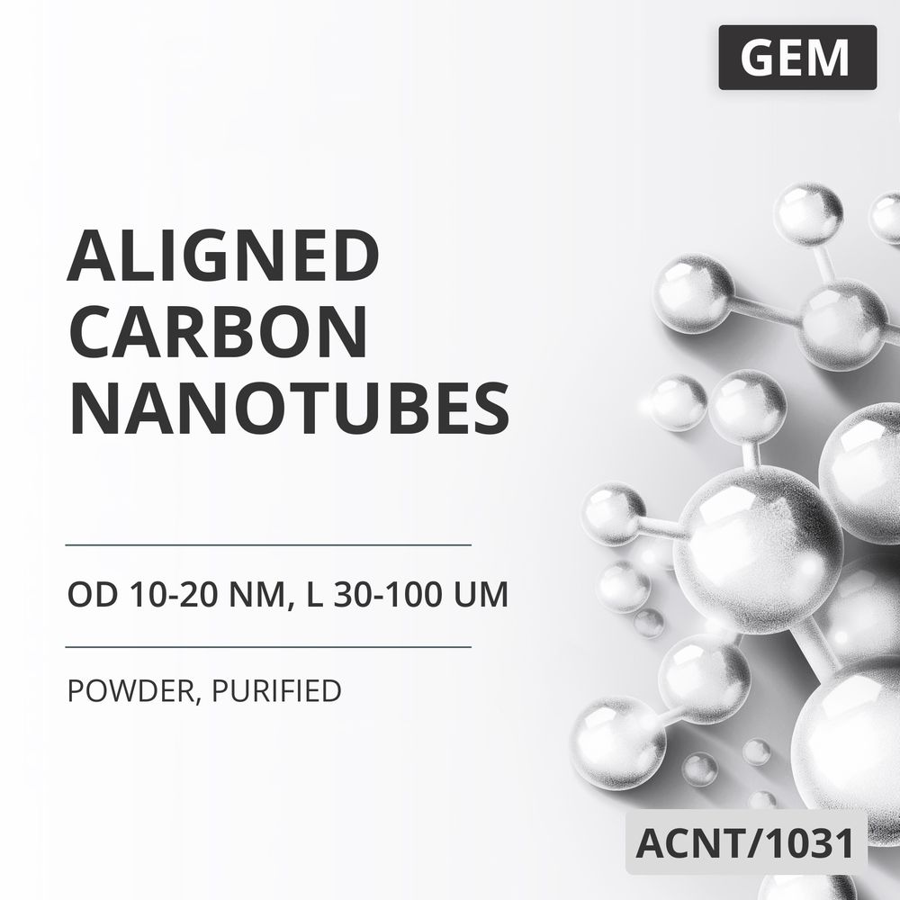 Aligned Carbon Nanotubes, OD 10-20 nm, L 30-100 um, 95 %, Purified (ACNT/1031)