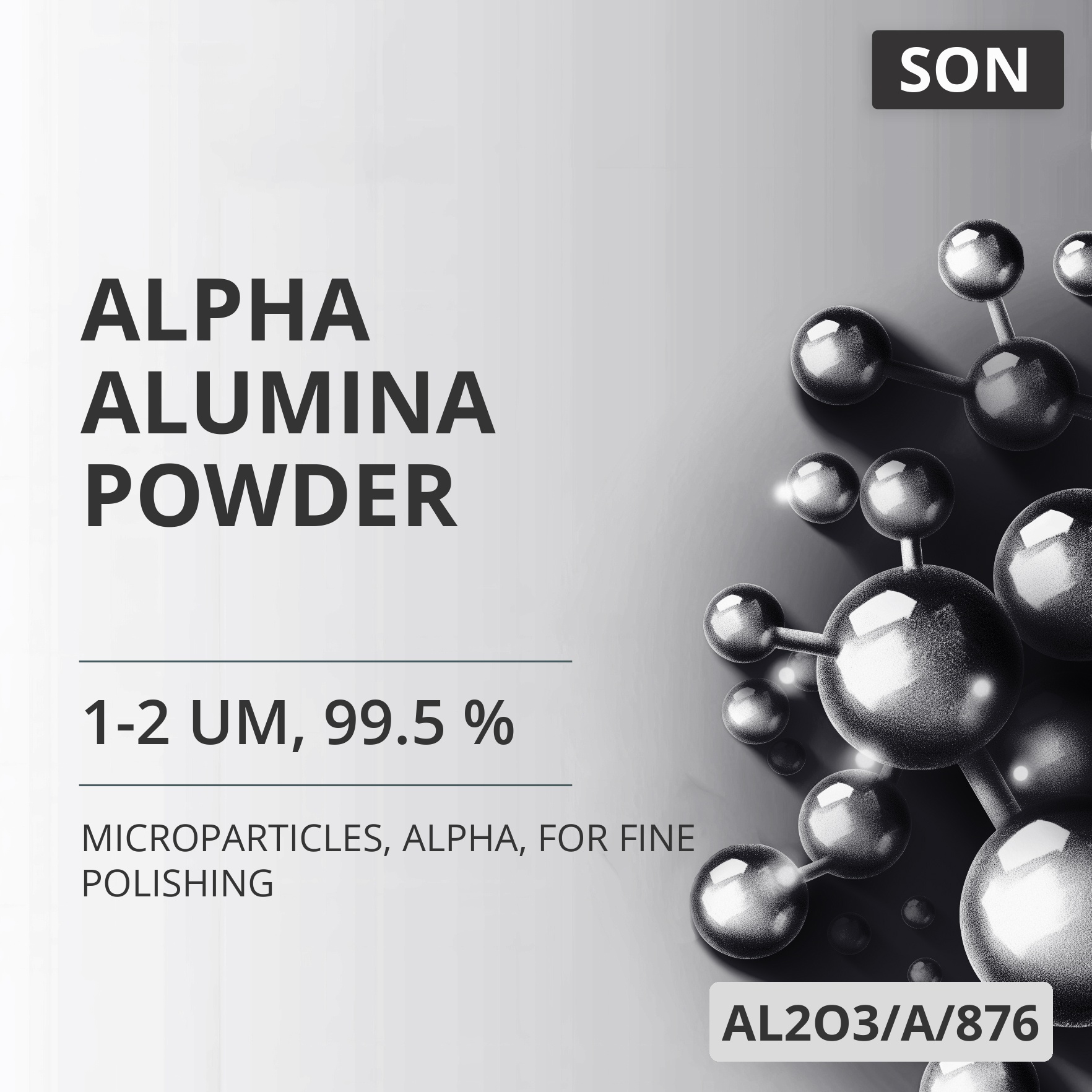 Alpha Alumina Powder, 1-2 um, 99.5 %, Alpha, for Fine Polishing (AL2O3/A/876)