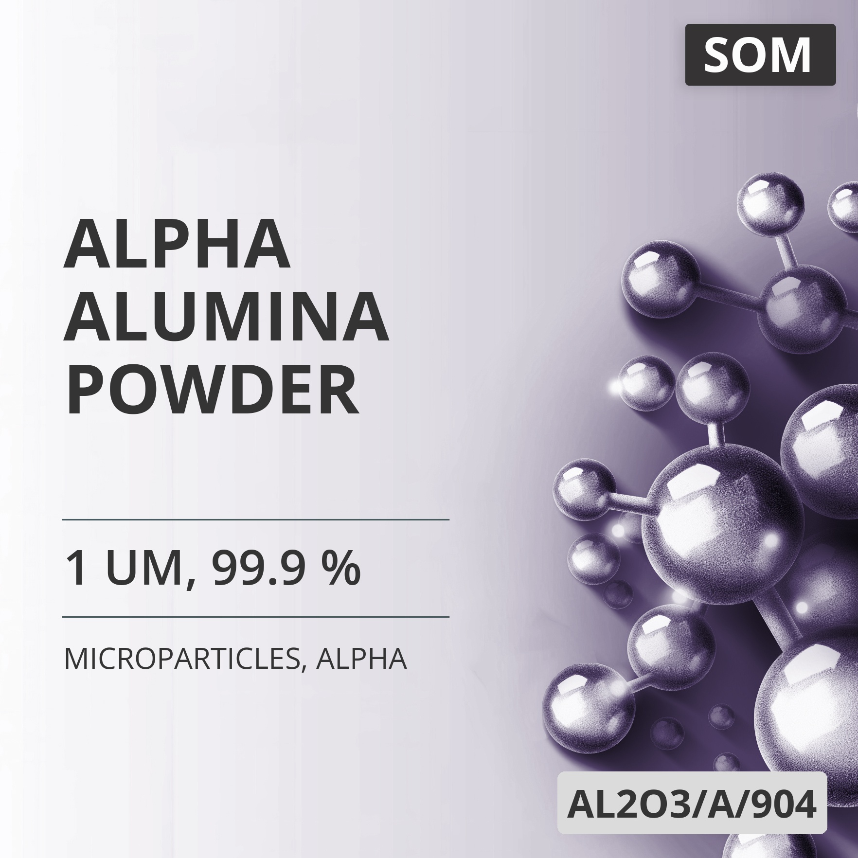 Alpha Alumina Powder, 1 um, 99.9 %, Alpha (AL2O3/A/904)