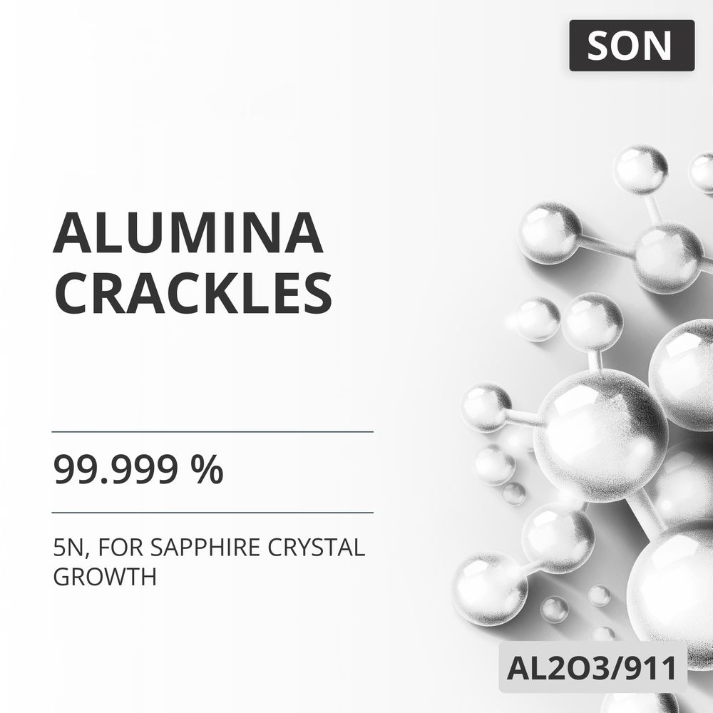 Alumina Crackles, 99.999 %, 5N, for Sapphire Crystal Growth (AL2O3/911)