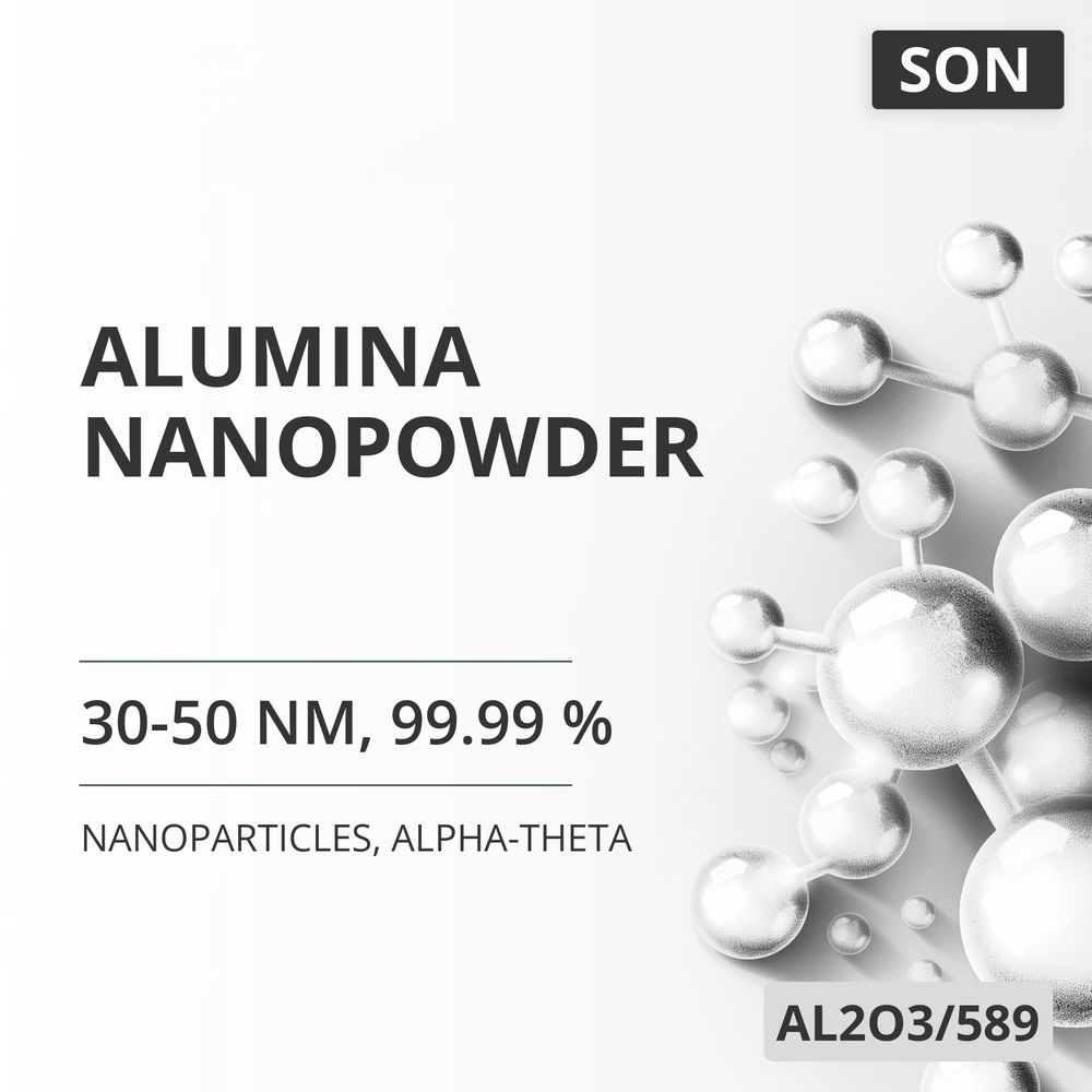 Alumina Nanopowder, 30-50 nm, 99.99 %, Alpha-Theta (AL2O3/589)