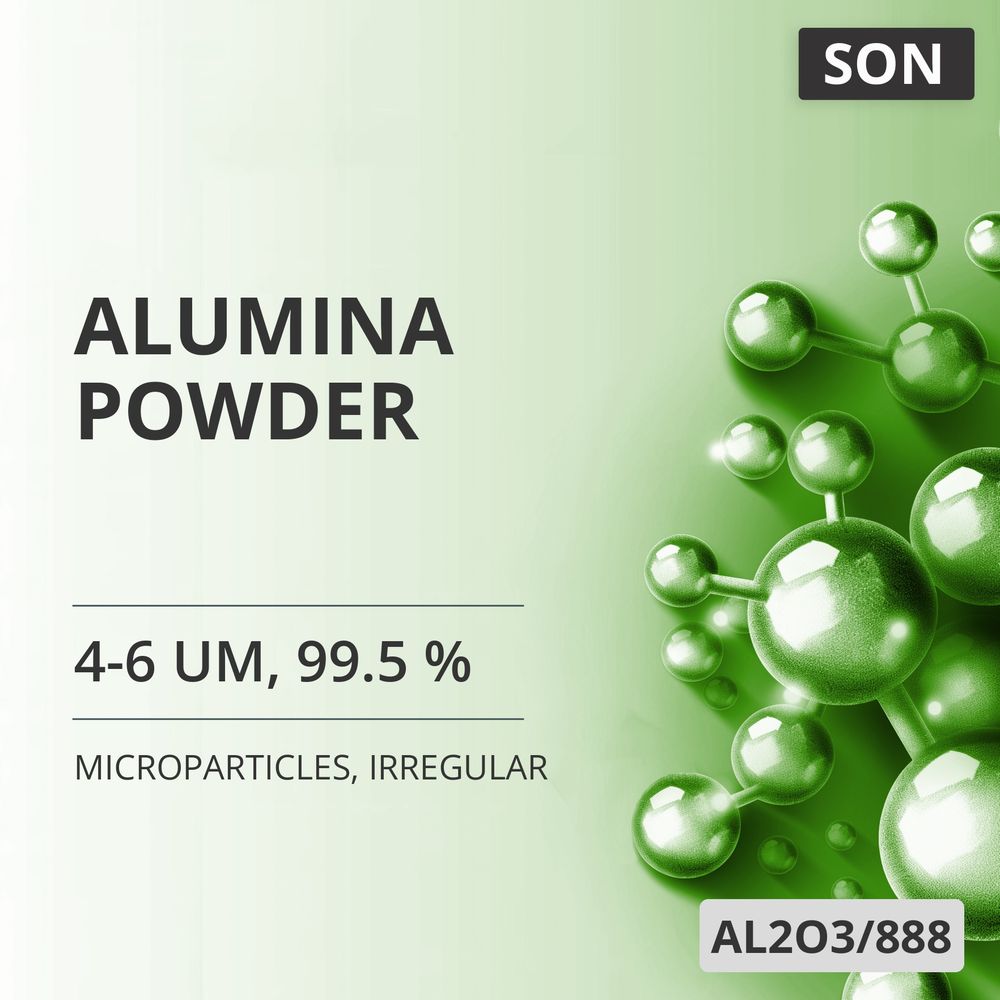 Alumina Powder, 4-6 um, 99.5 %, Irregular (AL2O3/888)