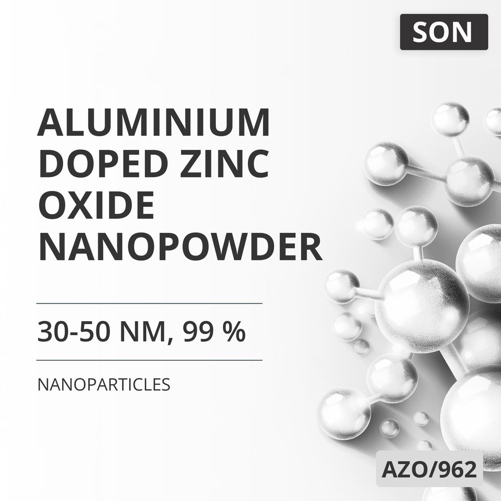 Aluminium-Doped Zinc Oxide Nanopowder, 30-50 nm, 99 % (AZO/962)