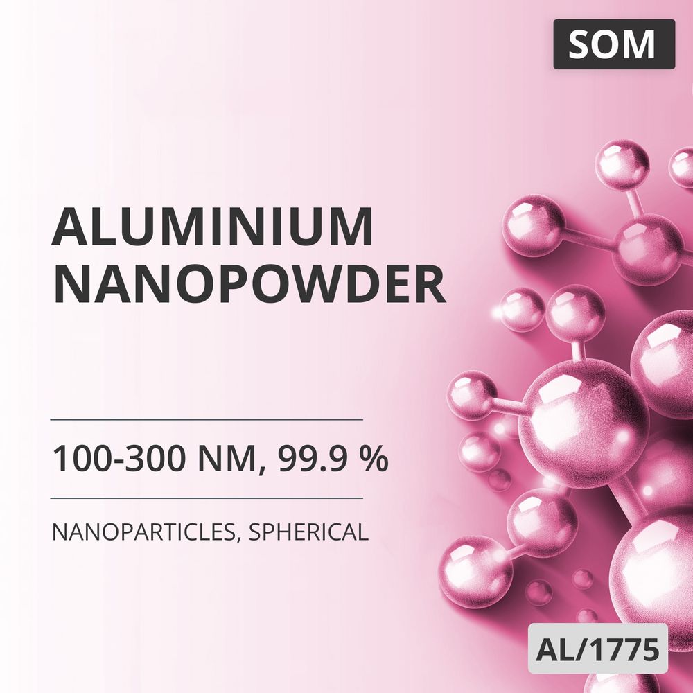 Aluminium Nanopowder, 100-300 nm, 99.9 %, Spherical (AL/1775)