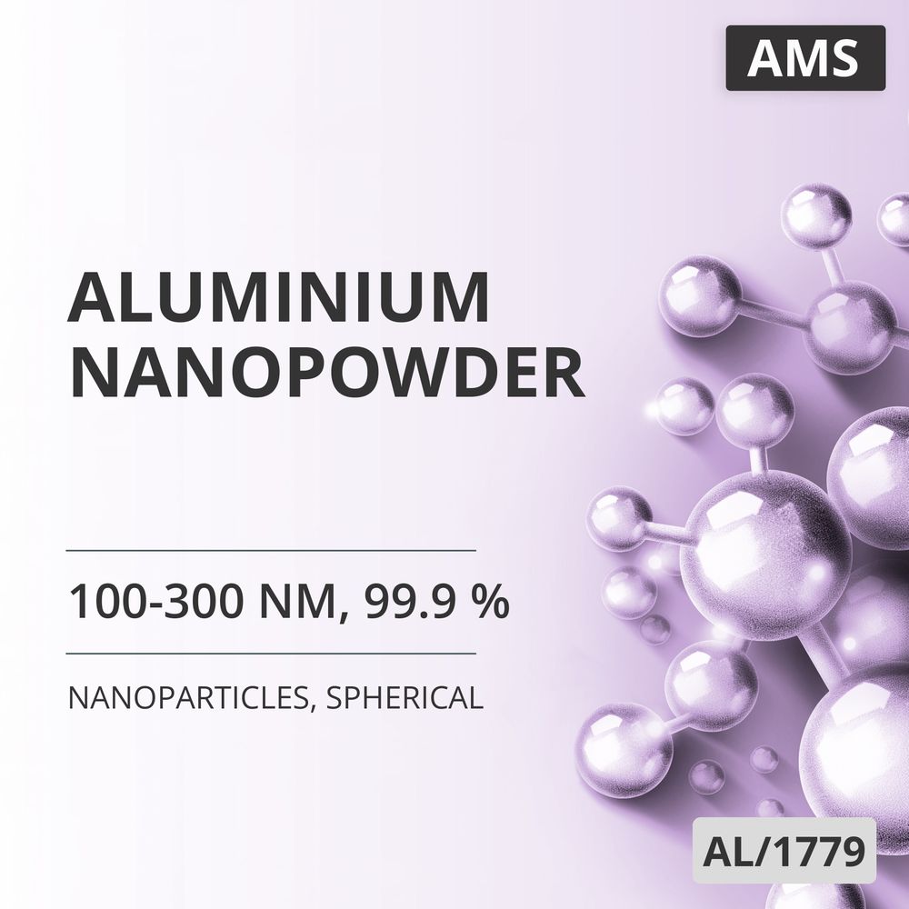 Aluminium Nanopowder, 100-300 nm, 99.9 %, Spherical (AL/1779)