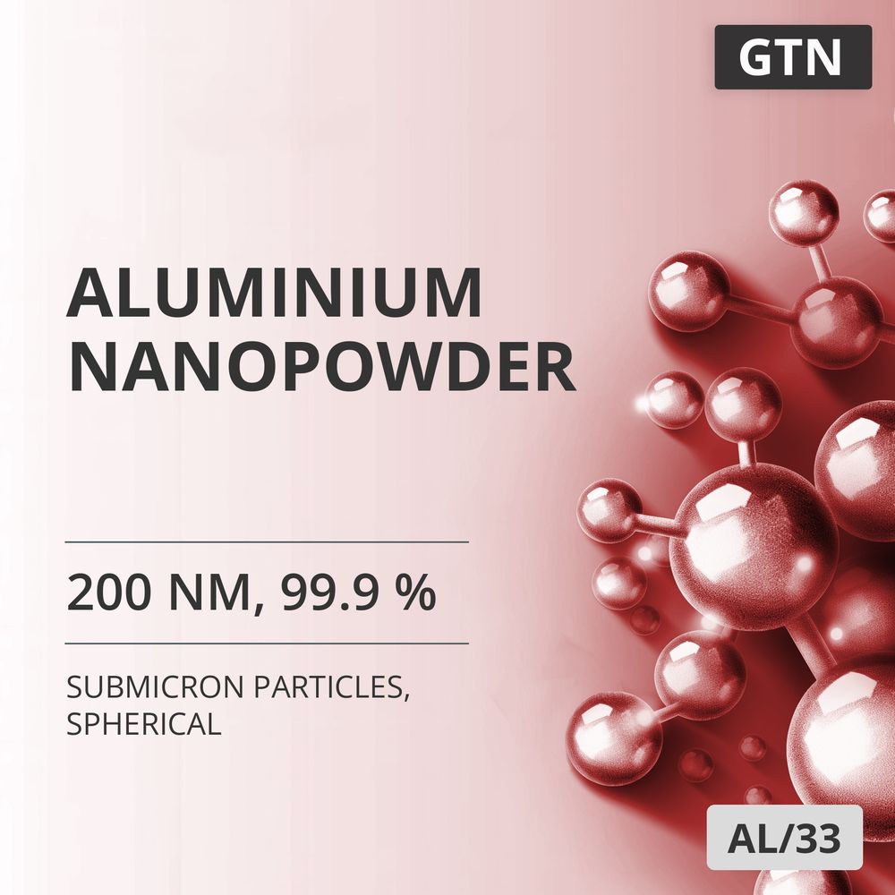 Aluminium Nanopowder, 200 nm, 99.9 %, Spherical (AL/33)