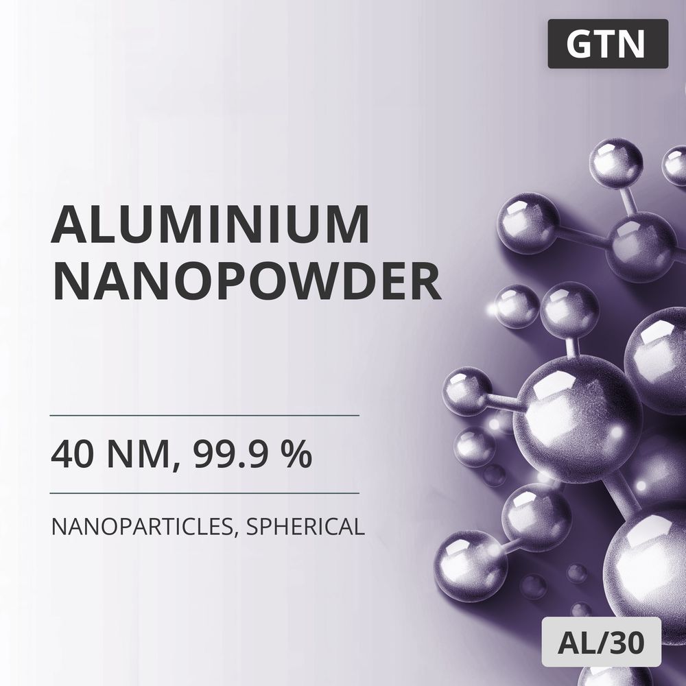 Aluminium Nanopowder, 40 nm, 99.9 %, Spherical (AL/30)
