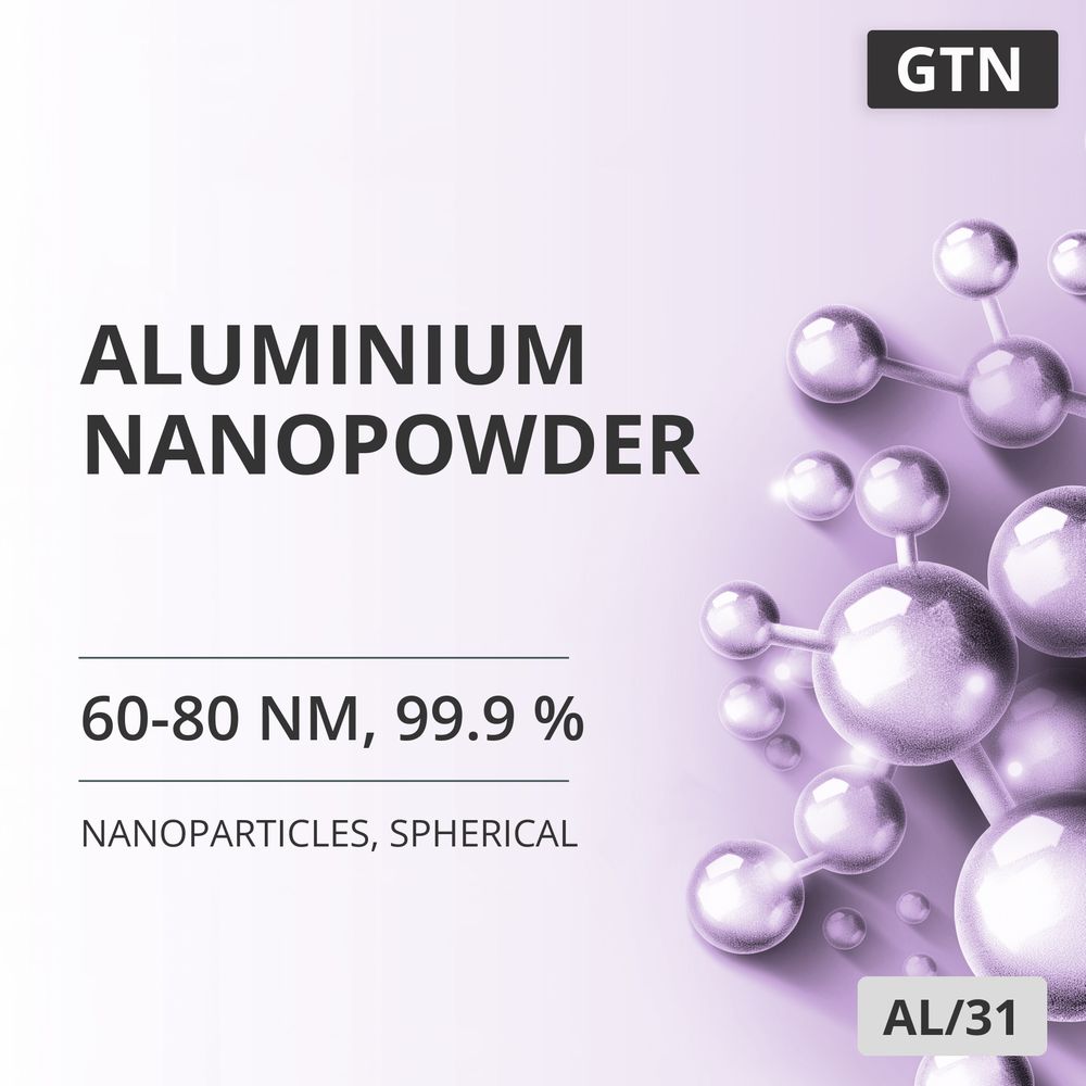 Aluminium Nanopowder, 60-80 nm, 99.9 %, Spherical (AL/31)
