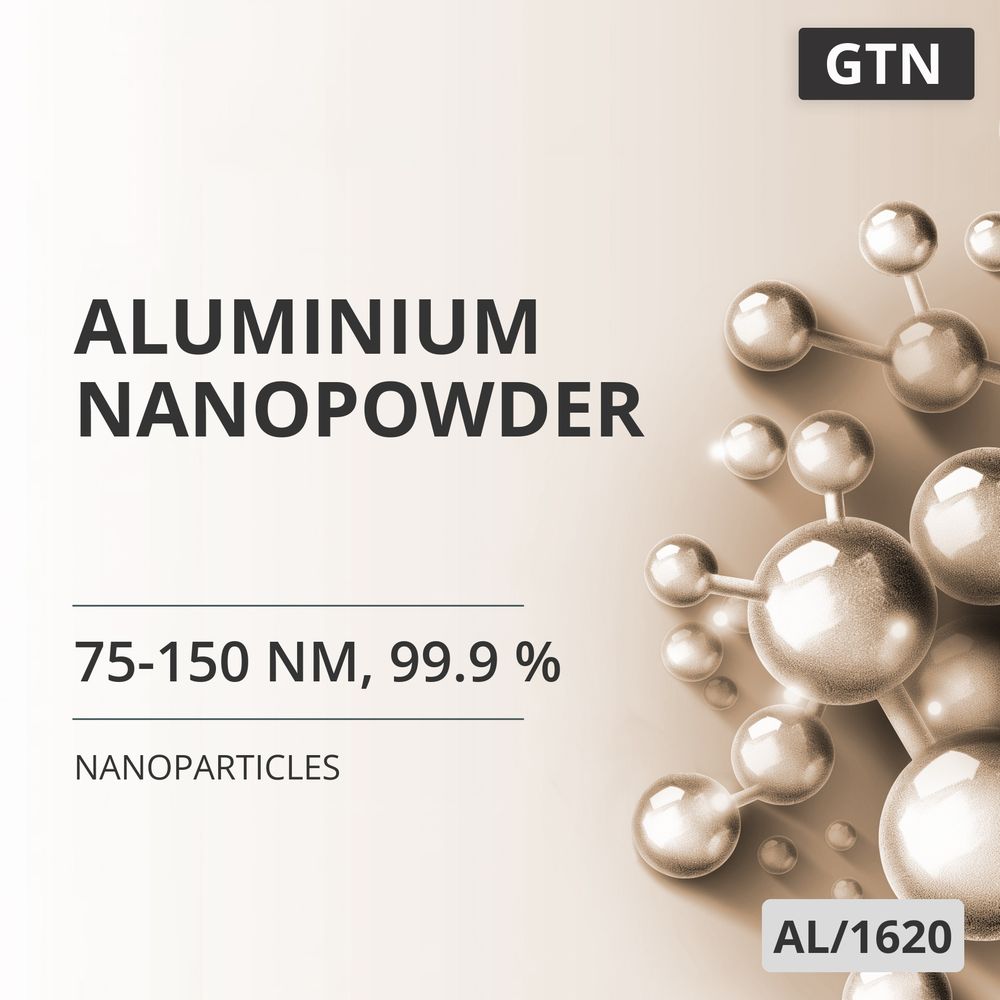 Aluminium Nanopowder, 75-150 nm, 99.9 % (AL/1620)