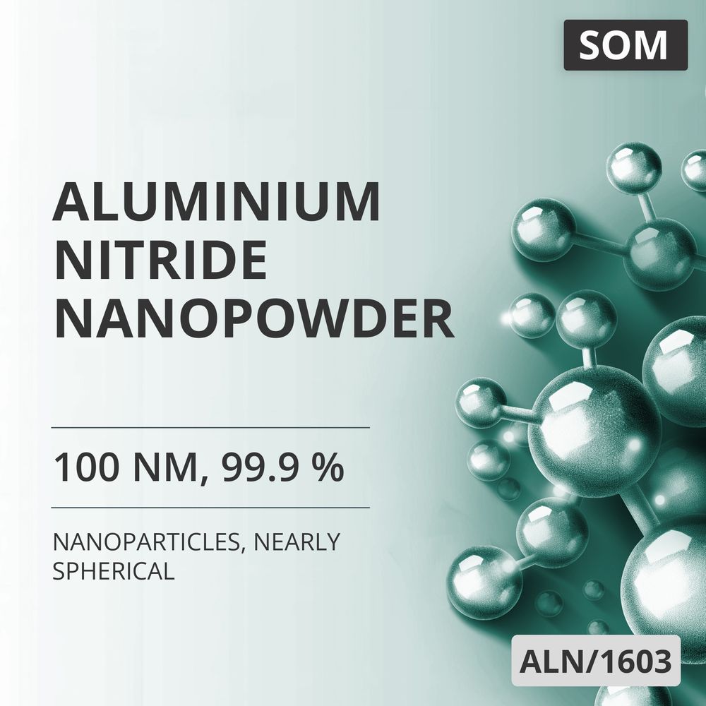 Aluminium Nitride Nanopowder, 100 nm, 99.9 %, Nearly Spherical (ALN/1603)