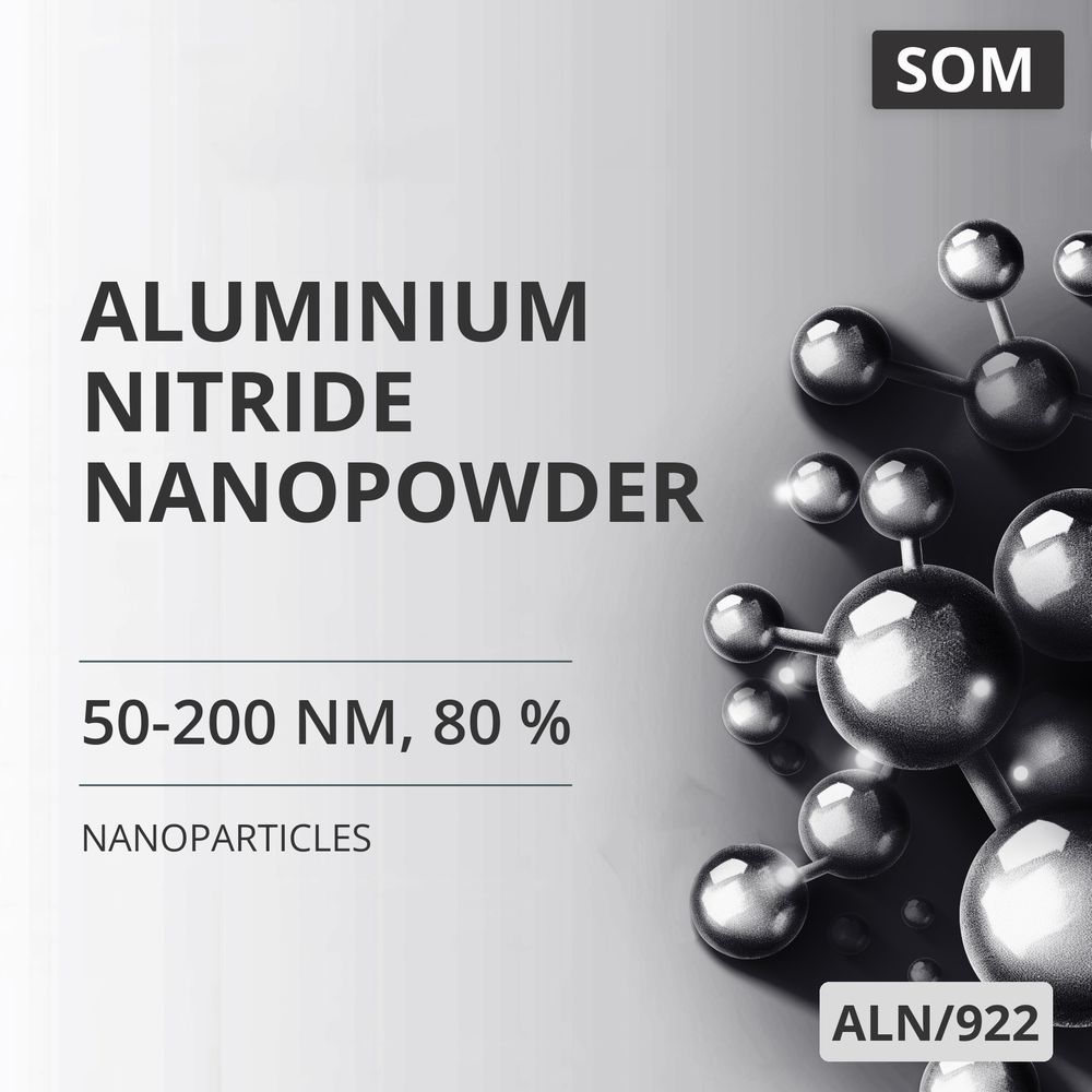 Aluminium Nitride Nanopowder, 50-200 nm, 80 % (ALN/922)