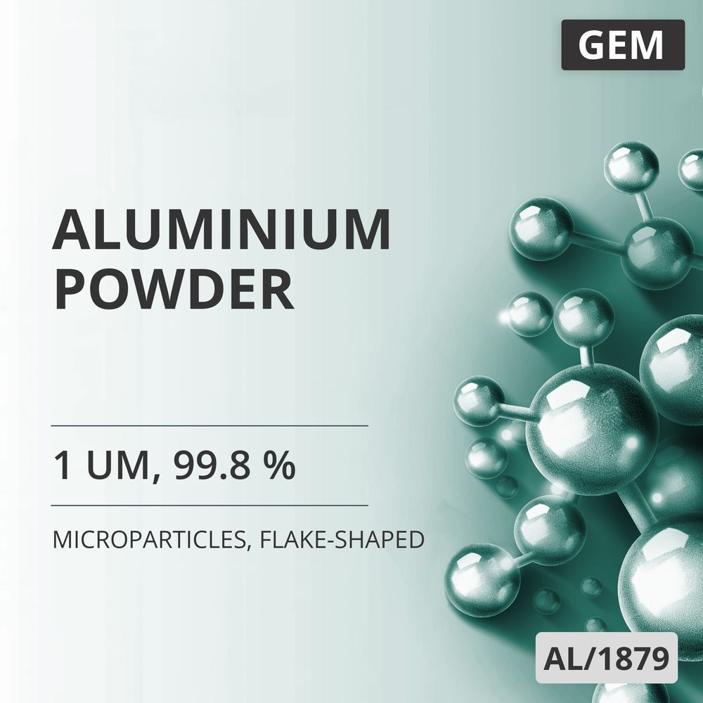 Aluminium Powder, 1 um, 99.8 %, Flake-Shaped (AL/1879)