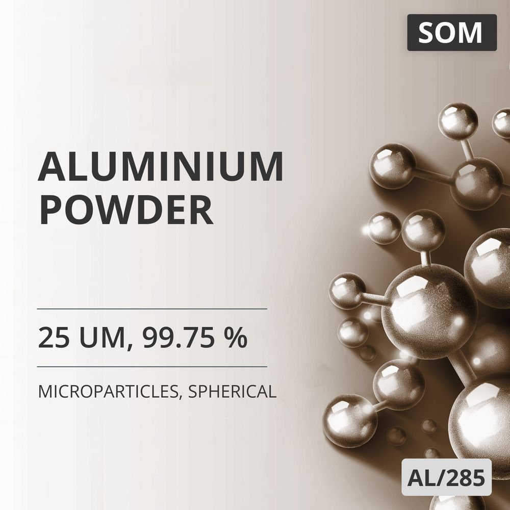 Aluminium Powder, 25 um, 99.75 %, Spherical (AL/285)