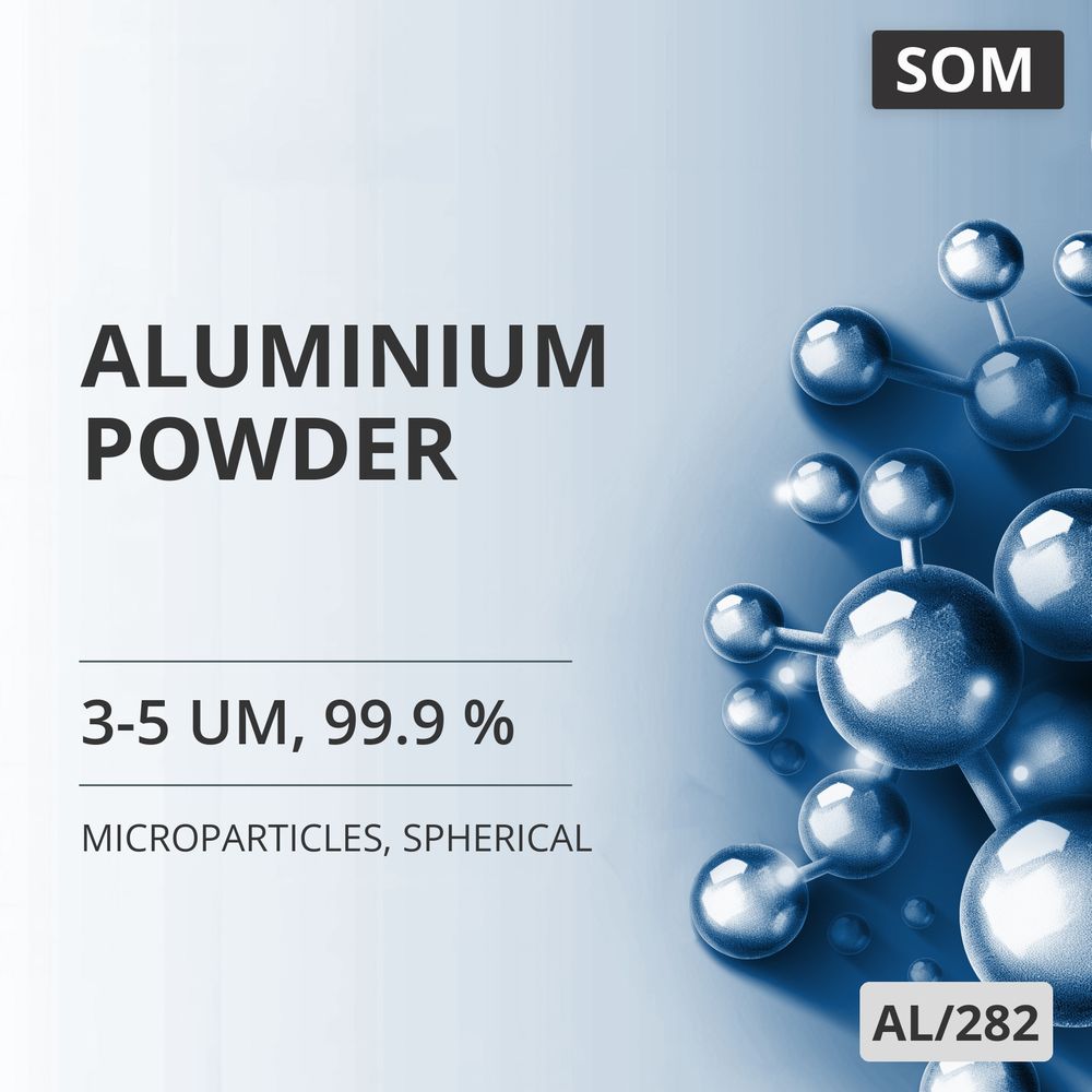 Aluminium Powder, 3-5 um, 99.9 %, Spherical (AL/282)