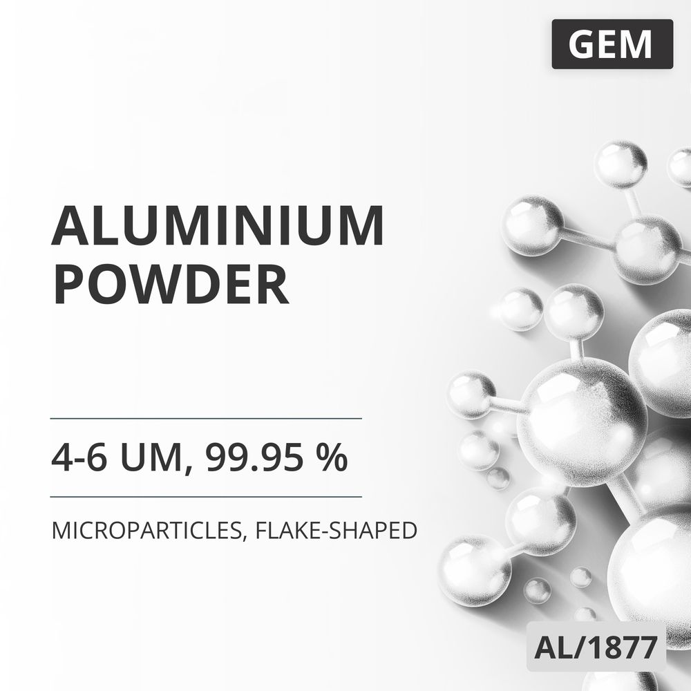 Aluminium Powder, 4-6 um, 99.95 %, Flake-Shaped (AL/1877)