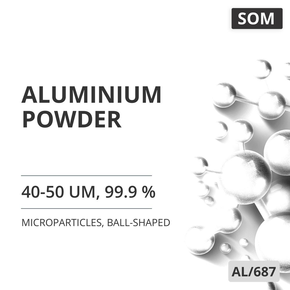 Aluminium Powder, 40-50 um, 99.9 %, Ball-Shaped (AL/687)