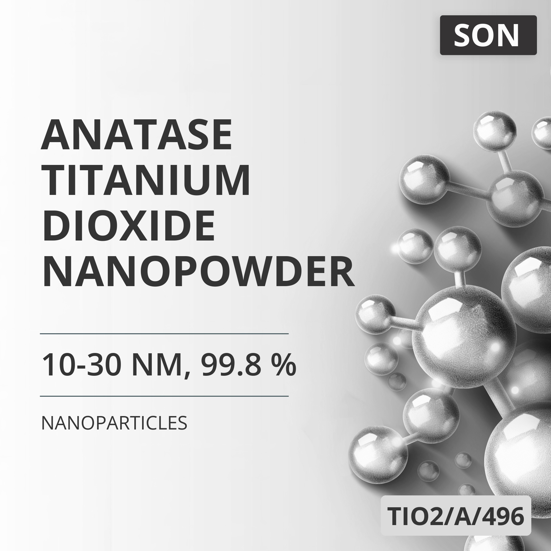 Anatase Titanium Dioxide Nanopowder, 10-30 nm, 99.8 % (TIO2/A/496)