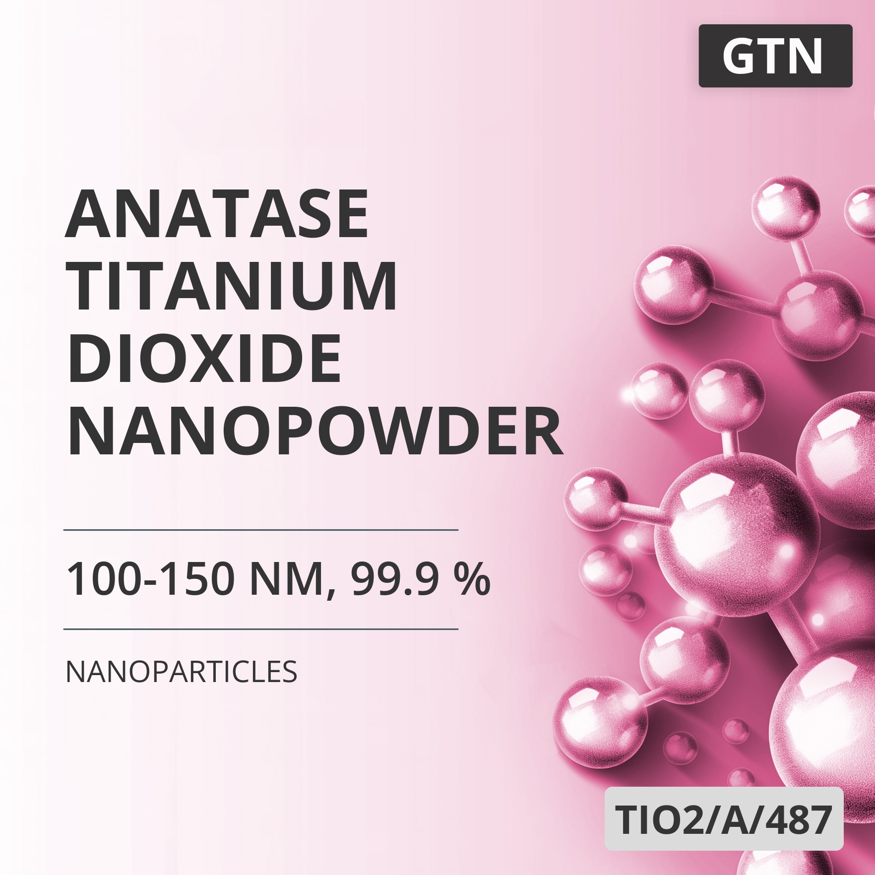 Anatase Titanium Dioxide Nanopowder, 100-150 nm, 99.9 % (TIO2/A/487)