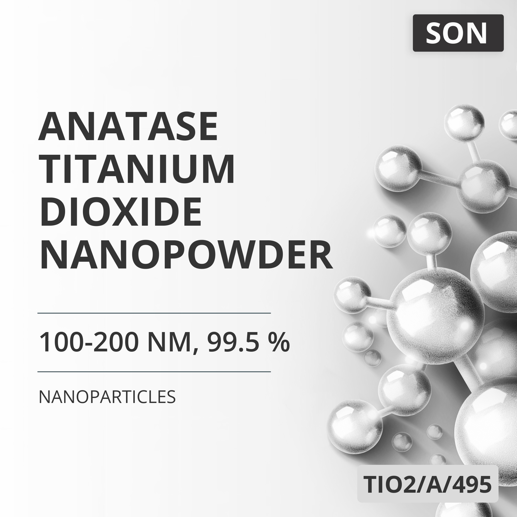 Anatase Titanium Dioxide Nanopowder, 100-200 nm, 99.5 % (TIO2/A/495)