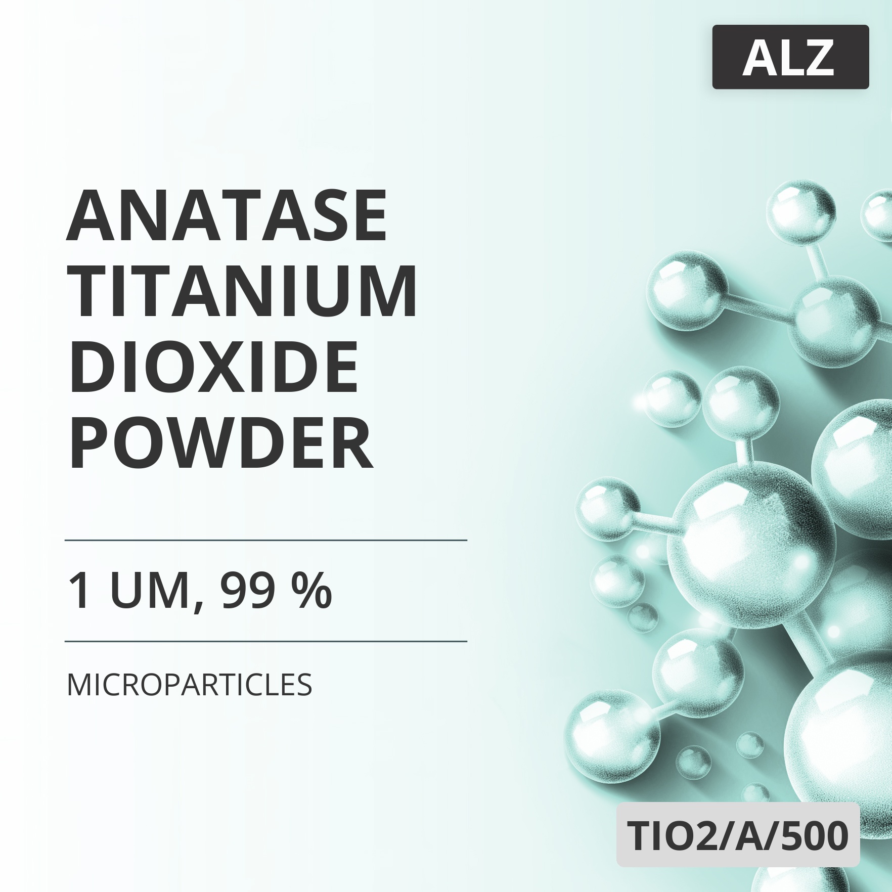 Anatase Titanium Dioxide Powder, 1 um, 99 % (TIO2/A/500)