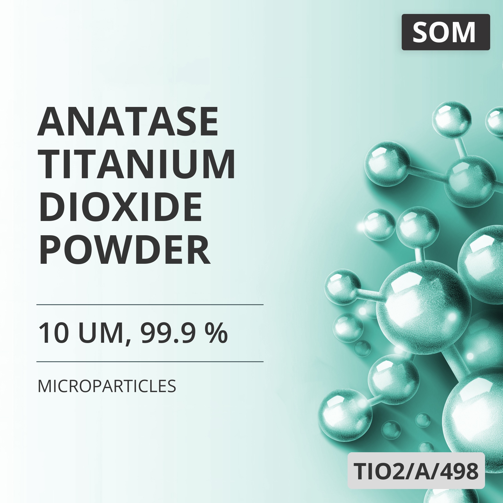 Anatase Titanium Dioxide Powder, 10 um, 99.9 % (TIO2/A/498)