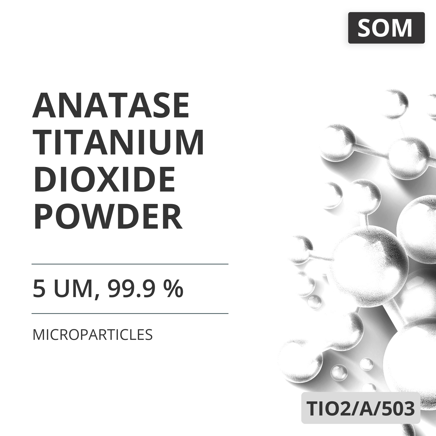 Anatase Titanium Dioxide Powder, 5 um, 99.9 % (TIO2/A/503)