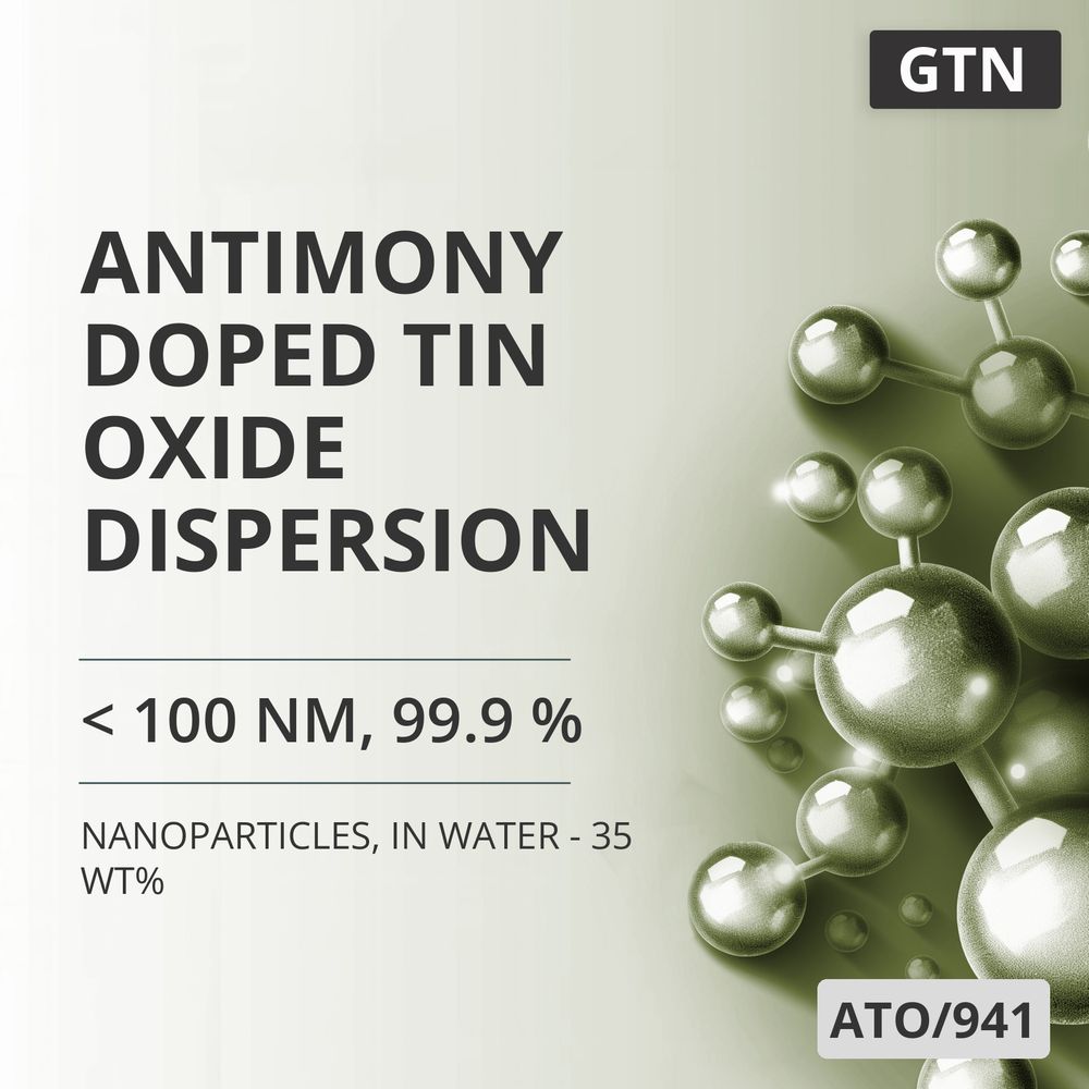 Antimony-Doped Tin Oxide Dispersion, < 100 nm, 99.9 %, in Water - 35 wt% (ATO/941)