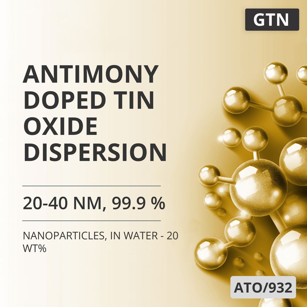 Antimony-Doped Tin Oxide Dispersion, 20-40 nm, 99.9 %, in Water - 20 wt% (ATO/932)