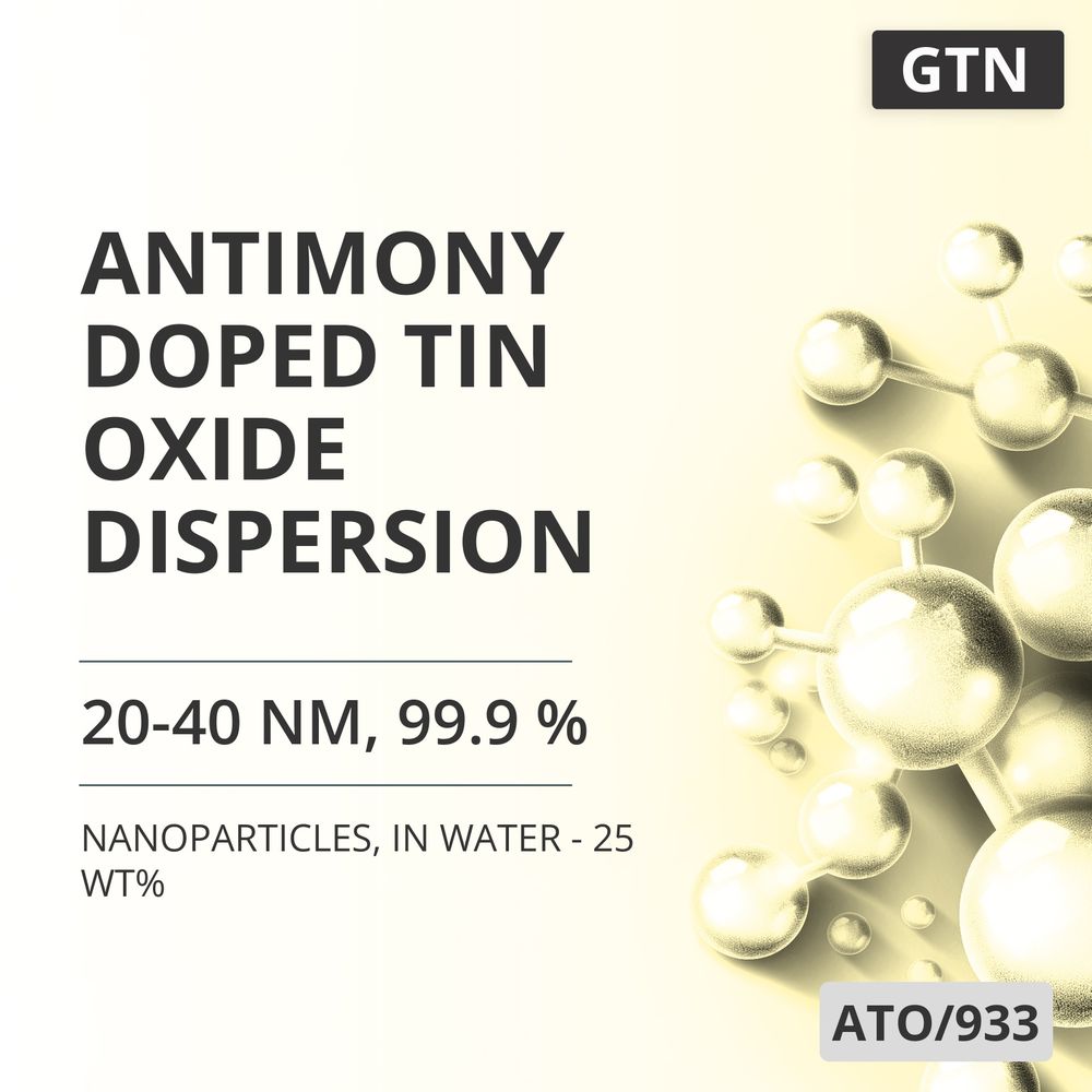 Antimony-Doped Tin Oxide Dispersion, 20-40 nm, 99.9 %, in Water - 25 wt% (ATO/933)