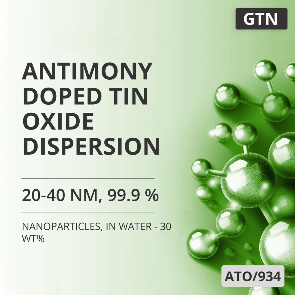 Antimony-Doped Tin Oxide Dispersion, 20-40 nm, 99.9 %, in Water - 30 wt% (ATO/934)