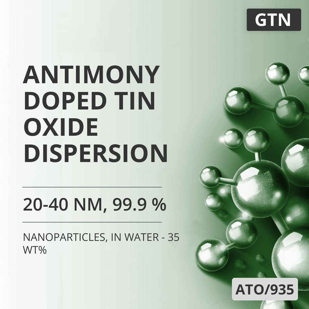 Antimony-Doped Tin Oxide Dispersion, 20-40 nm, 99.9 %, in Water - 35 wt% (ATO/935)