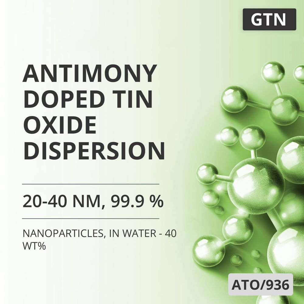 Antimony-Doped Tin Oxide Dispersion, 20-40 nm, 99.9 %, in Water - 40 wt% (ATO/936)