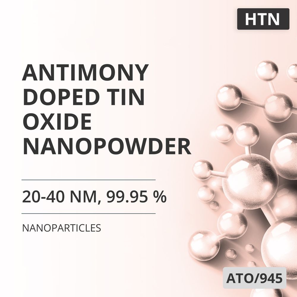 Antimony-Doped Tin Oxide Nanopowder, 20-40 nm, 99.95 % (ATO/945)