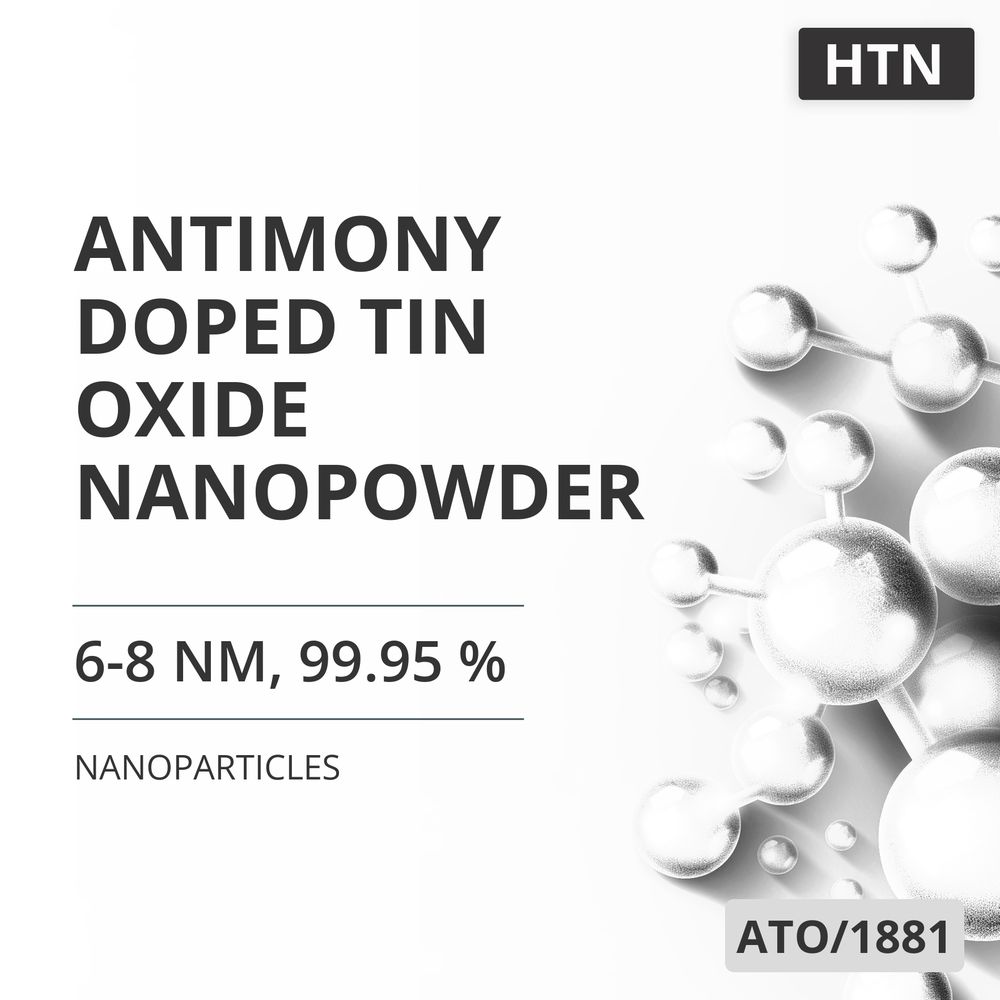 Antimony-Doped Tin Oxide Nanopowder, 6-8 nm, 99.95 % (ATO/1881)