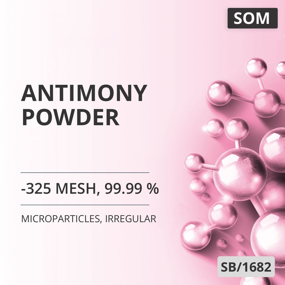 Antimony Powder, -325 Mesh, 99.99 %, Irregular (SB/1682)