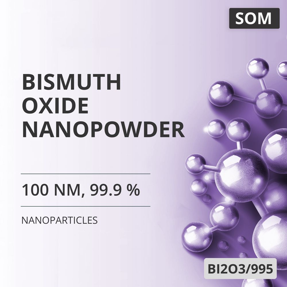 Bismuth Oxide Nanopowder, 100 nm, 99.9 % (BI2O3/995)