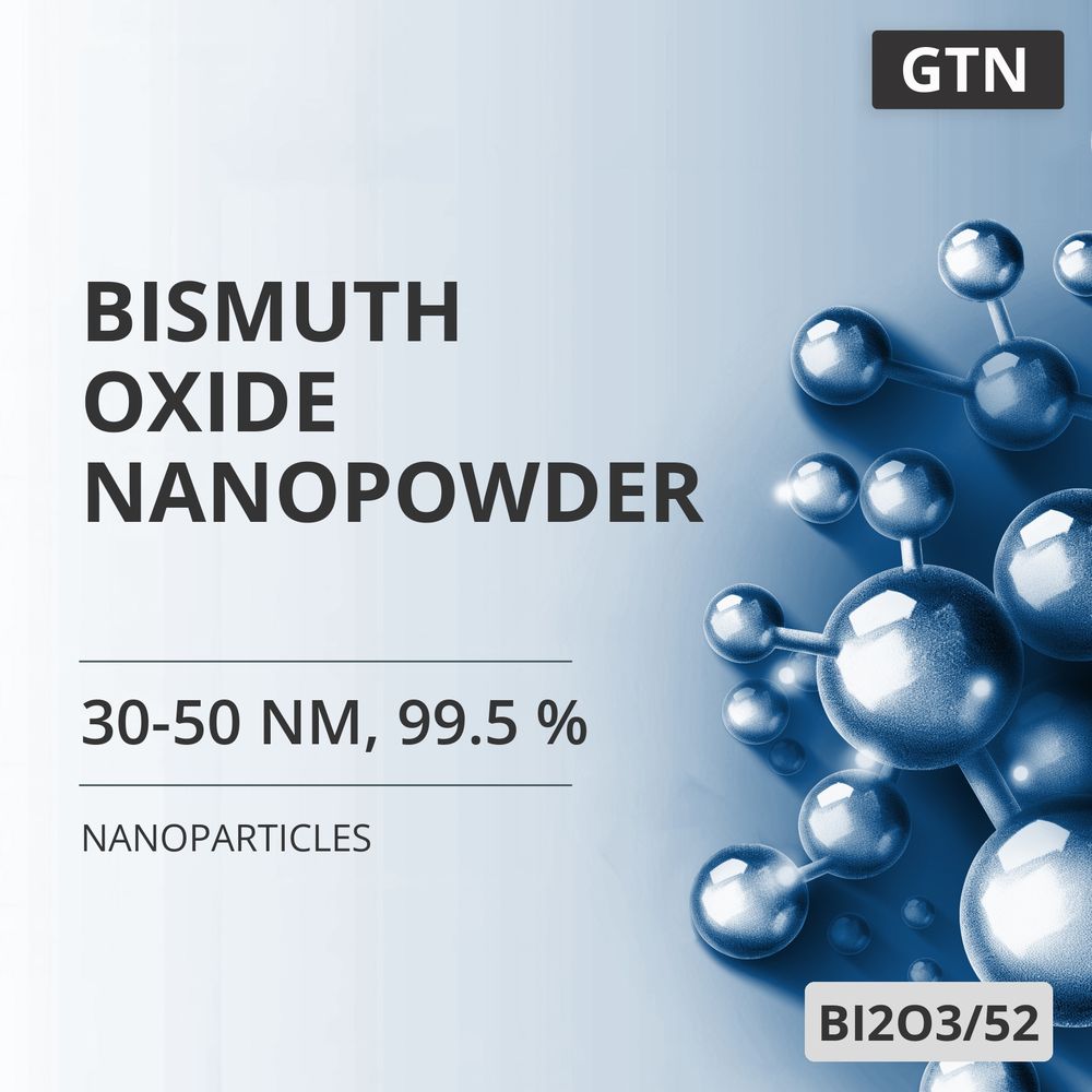 Bismuth Oxide Nanopowder, 30-50 nm, 99.5 % (BI2O3/52)
