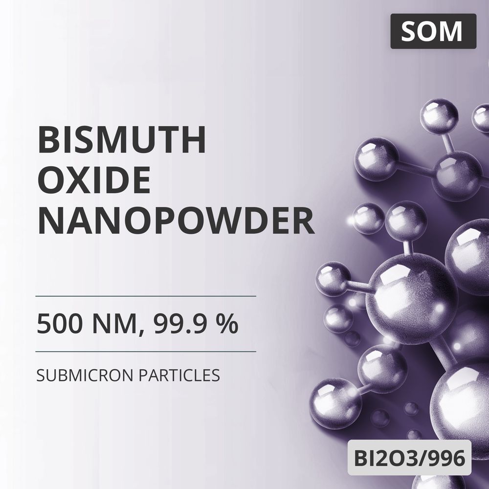 Bismuth Oxide Nanopowder, 500 nm, 99.9 % (BI2O3/996)