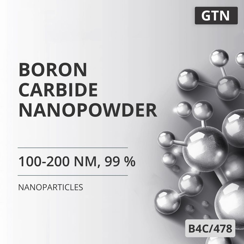 Boron Carbide Nanopowder, 100-200 nm, 99 % (B4C/478)