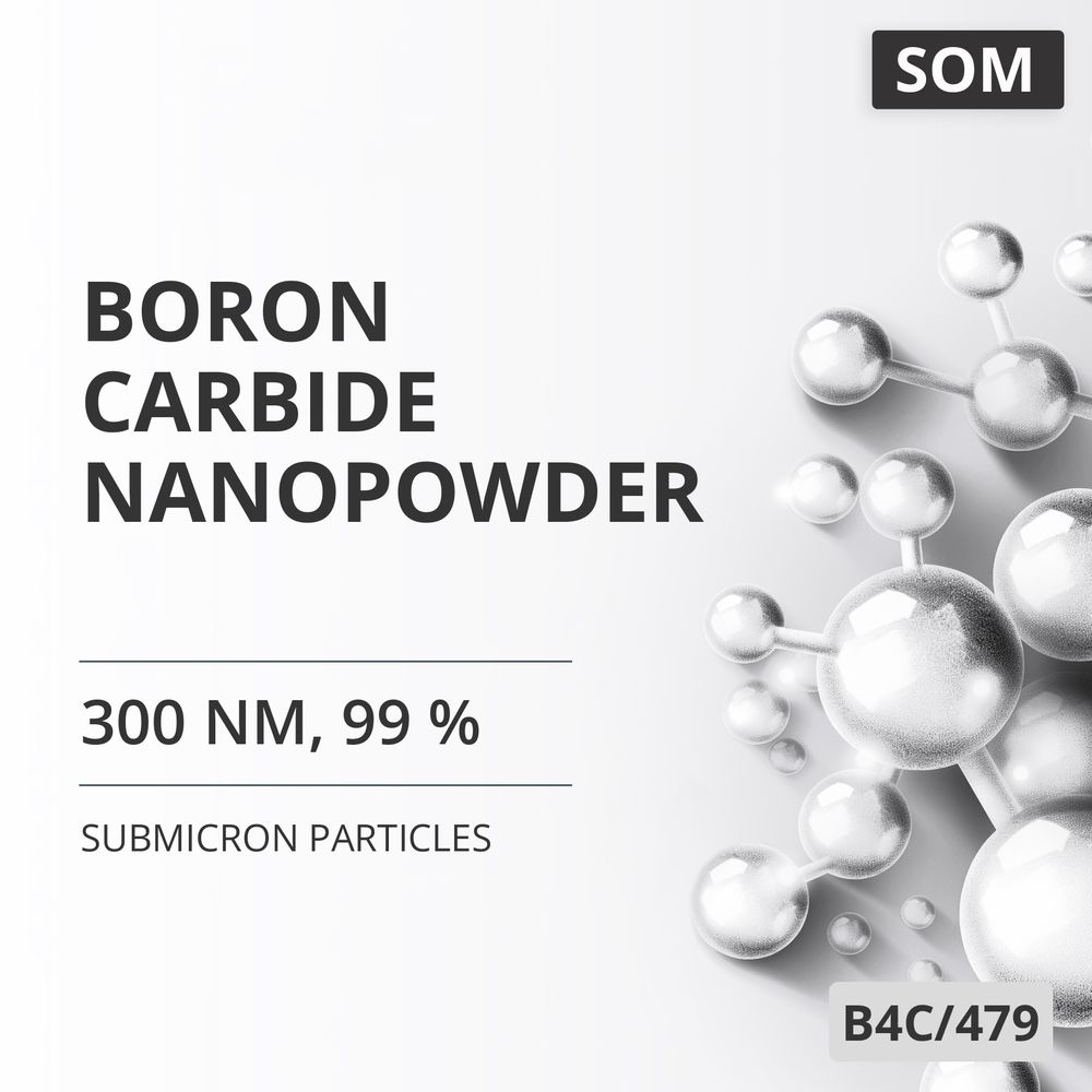 Boron Carbide Nanopowder, 300 nm, 99 % (B4C/479)