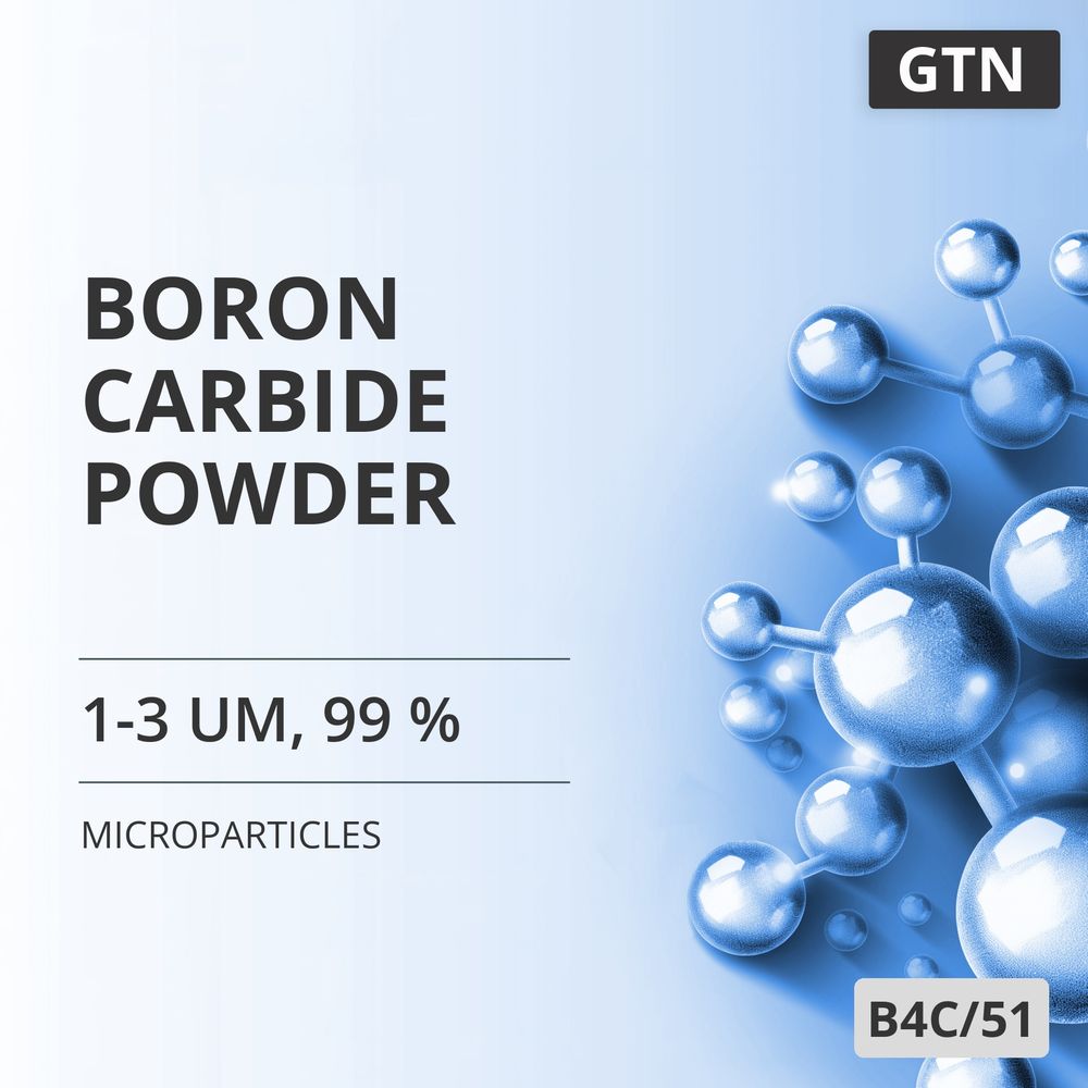 Boron Carbide Powder, 1-3 um, 99 % (B4C/51)