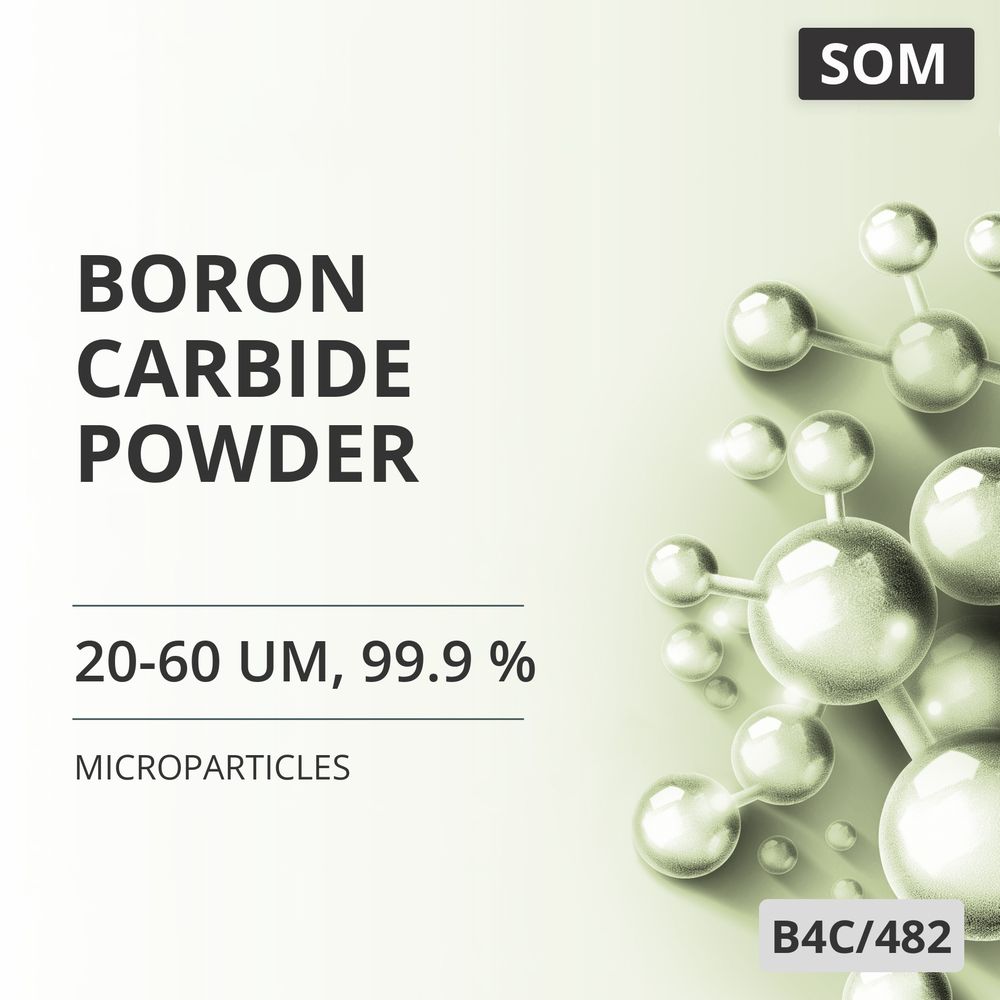 Boron Carbide Powder, 20-60 um, 99.9 % (B4C/482)