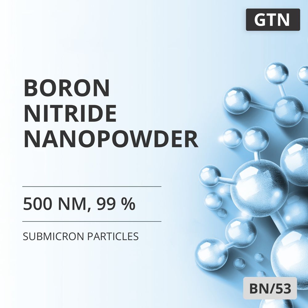 Boron Nitride Nanopowder, 500 nm, 99 % (BN/53)