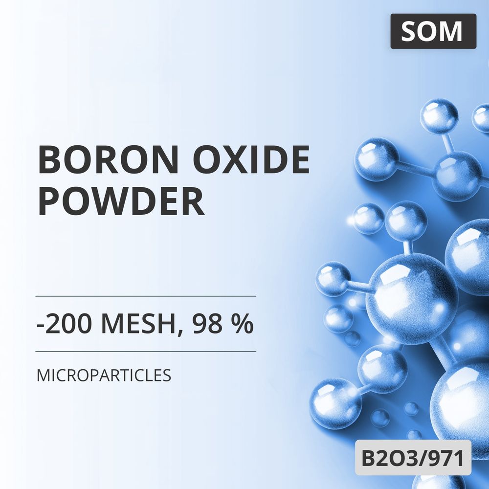 Boron Oxide Powder, -200 Mesh, 98 % (B2O3/971)