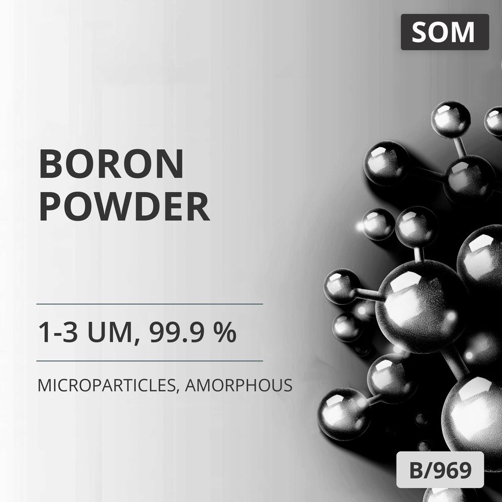 Boron Powder, 1-3 um, 99.9 %, Amorphous (B/969)