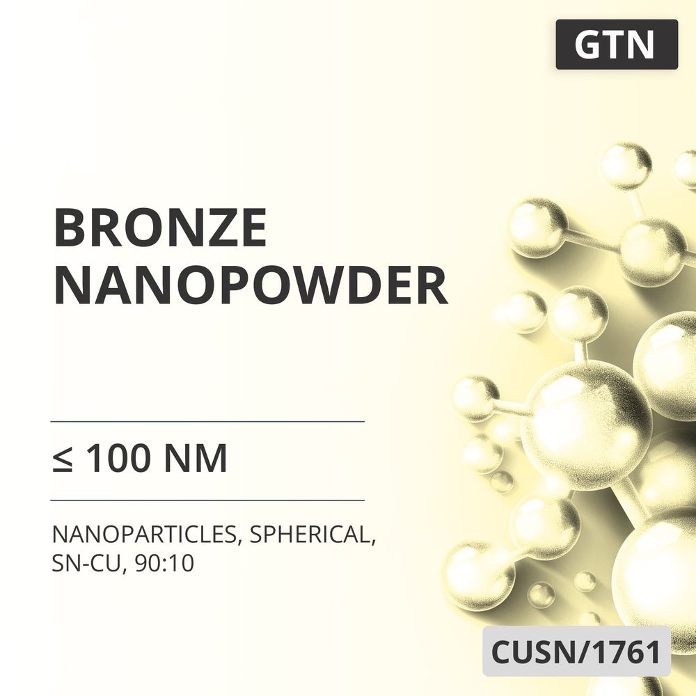 Bronze Nanopowder, ≤ 100 nm, Spherical, Sn-Cu, 90:10 (CUSN/1761)