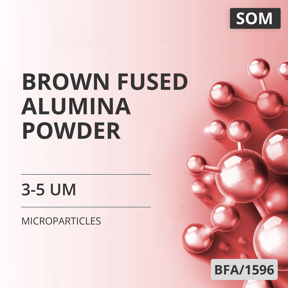 Brown Fused Alumina Powder, 3-5 um (BFA/1596)