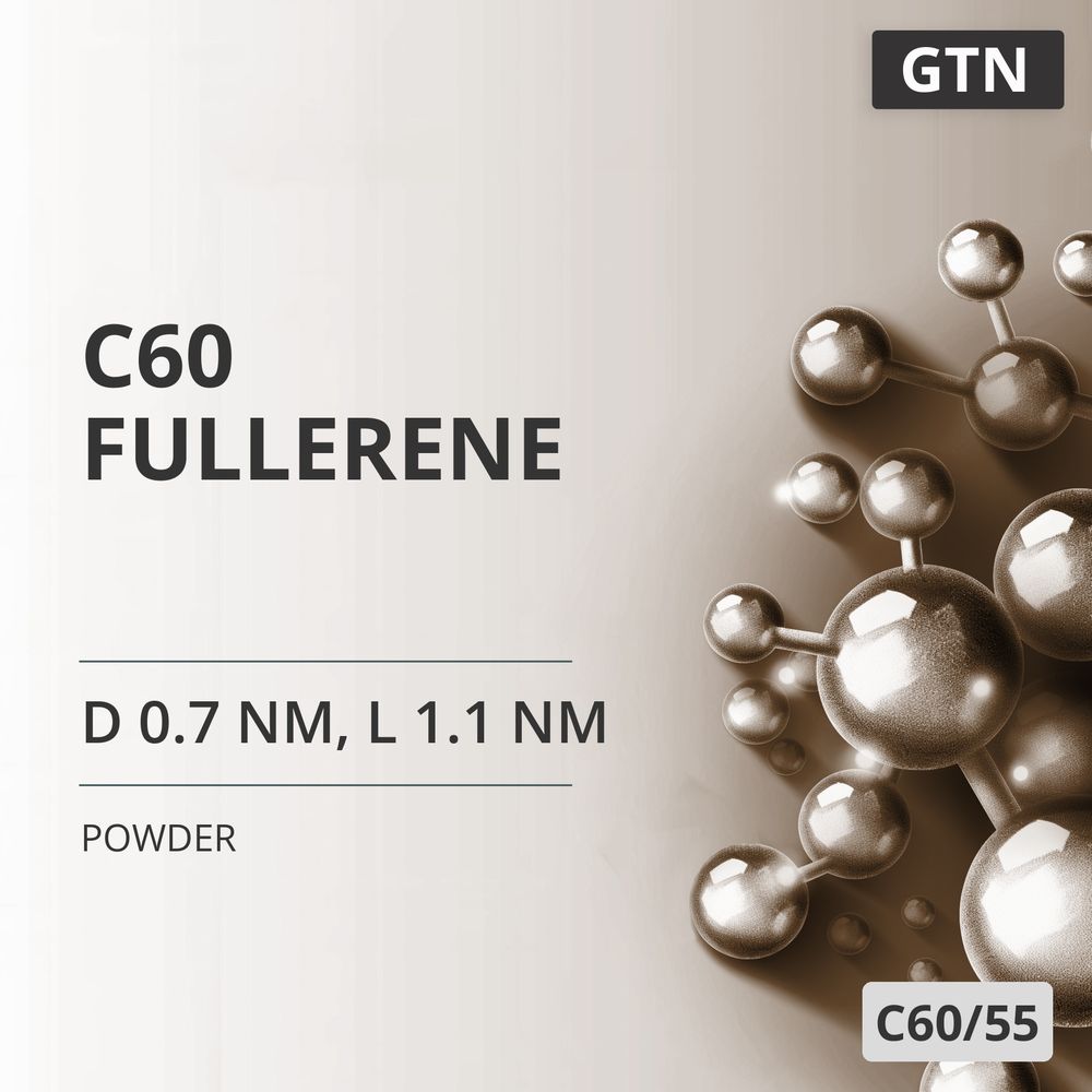 C60 Fullerene, D 0.7 nm, L 1.1 nm, 99.5 % (C60/55)