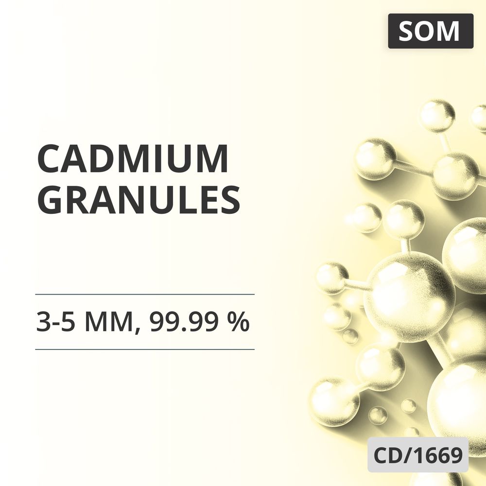 Cadmium Granules, 3-5 mm, 99.99 % (CD/1669)